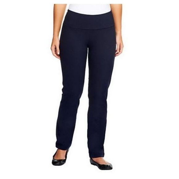 Women with Control Pants - Women with Control Petite Slim Leg Pants Navy 3095